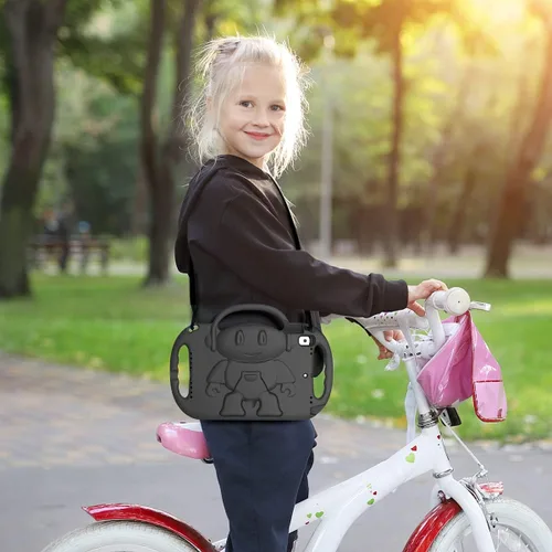 Vista 8 de SUPLIK Funda para niños para iPad de 9ª/8ª/7ª generación (10.2 pulgadas, 2021/2020/2019), Funda resistente a niños para iPad de 10.2" con asa
