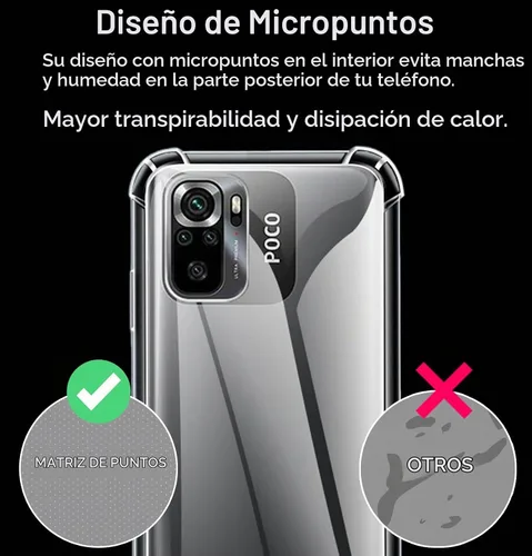 Vista 2 de USTIYA Funda para Xiaomi Poco M5s/Redmi Note 10s 4G/Redmi Note 10 4G Funda Transparente TPU Cuatro Esquinas Funda Protectora Transparente Suave