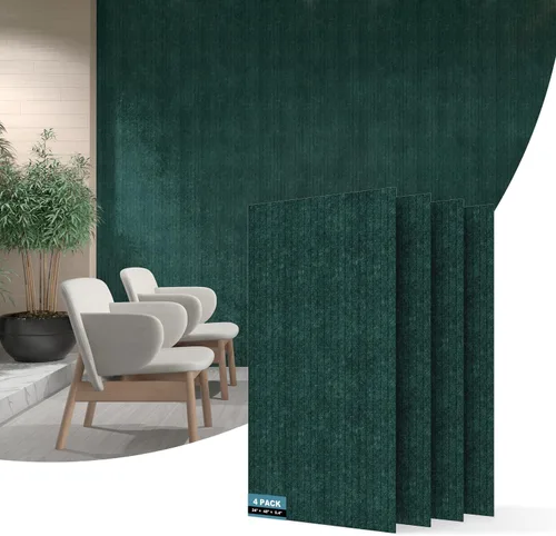 Vista 14 de AKUMAX Paneles Acústicos de Pared Paquete de 4, Paneles Acústicos de 32 pies Absorción de Sonido, Paneles de Sonido Decorativos para Estudio en Casa