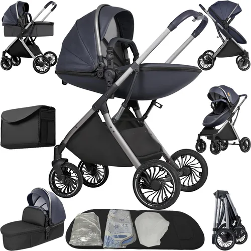 Vista 30 de Cochecito de bebé 2 en 1, cochecito convertible, cochecito estándar reversible, cochecito de bebé portátil, cochecito de bebé, cochecito plegable