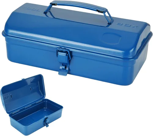 Vista 11 de JMIATRY 12Inch Black Small Tool Box Metal Mini Tool Box with Locking Latch