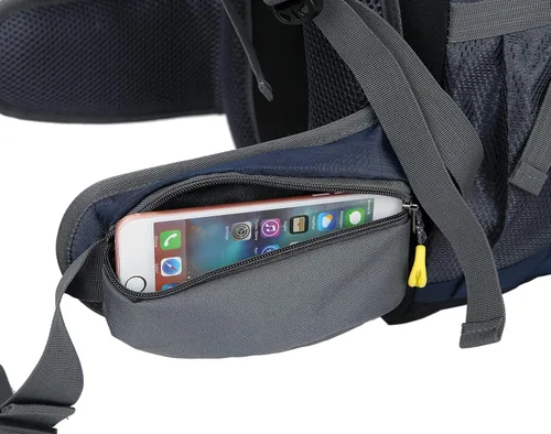 Vista 8 de WoneNice Mochila de senderismo impermeable de 50L (45+5) - Mochila deportiva al aire libre con cubierta de lluvia