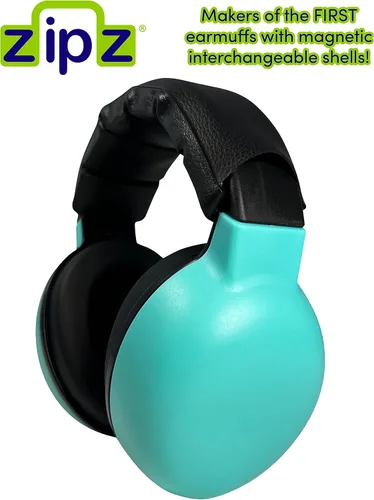 Vista 3 de ZIPZ Baby & Toddler Earmuffs - ANSI-Certified Noise Protection, Audiologist-Recommended, Interchangeable Shells (0-4 Yrs)