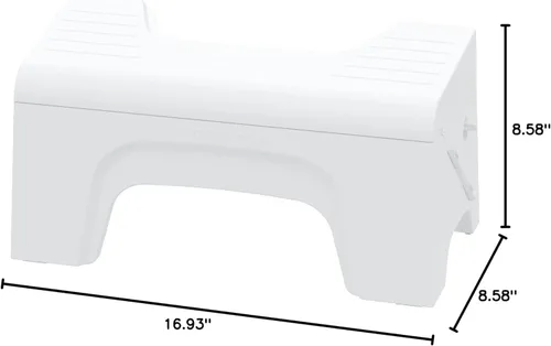 Vista 6 de Squatty Potty Fold N Stow Taburete plegable compacto para inodoro, blanco, 8 pulgadas, 1 libra
