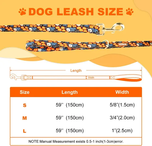 Vista 51 de Tunkoo Collar de otoño para perro con elegante pajarita, duradero, ajustable y elegante collar de otoño para mascotas, disponible en tamaño pequeño