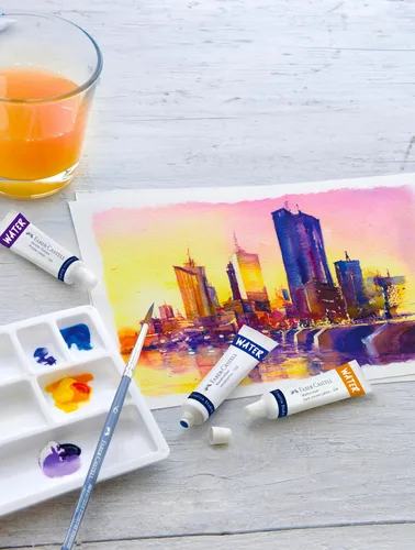 Vista 3 de Faber-Castell Pinturas de acuarela, multicolor, tubo de pintura, agua de color para artista de acuarela