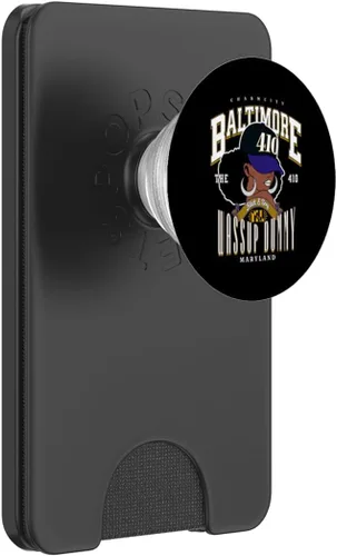 Vista 7 de 410 Código de área Baltimore MD PopSockets intercambiables PopGrip sin disculpas