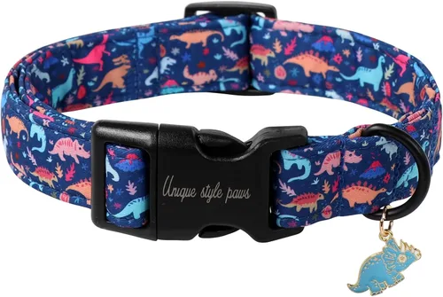Vista 18 de Unique style paws Collar de perro con hebilla de plástico con colgante, collar de cachorro para primavera y verano, traje de baño para fiesta