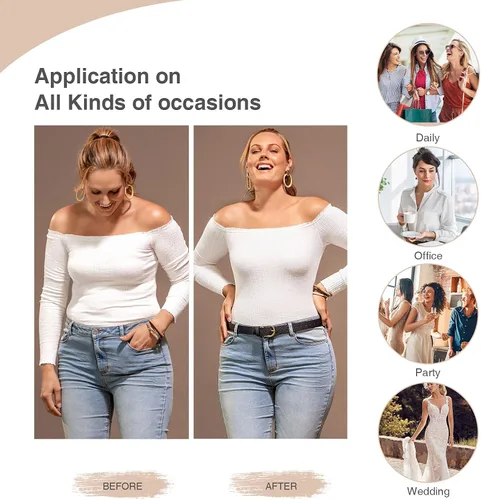 Vista 4 de FeelinGirl Braga moldeadora de cuerpo para mujer con control de abdomen y cierre de cremallera de gancho
