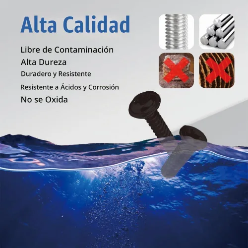 Vista 4 de Tornillos antirrobo para placa de matrícula, accesorios de montaje resistentes a manipulaciones, juego de tornillos de seguridad de 1/4" (M6), kit