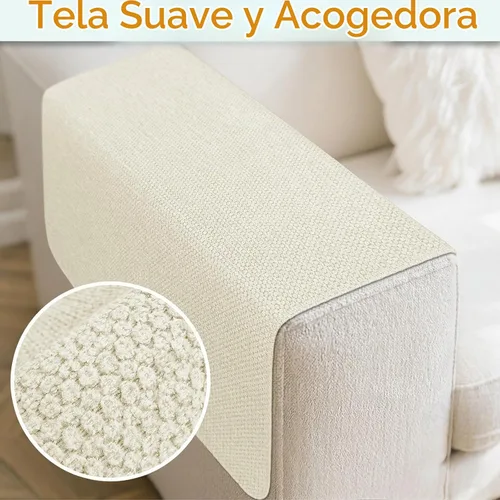 Vista 4 de Fundas para brazos de sofá, fundas impermeables para reposabrazos de sofá, sillón, sofá biplaza, funda antideslizante para reposabrazos reclinable