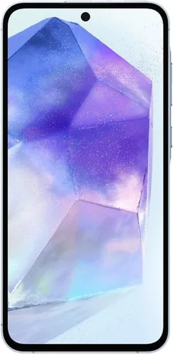 Vista 2 de Samsung Galaxy A55 5G A556E 128GB Dual-SIM GSM Desbloqueado Android Smartphone (variante latino/LTE compatible con EE. UU.) - Azul hielo