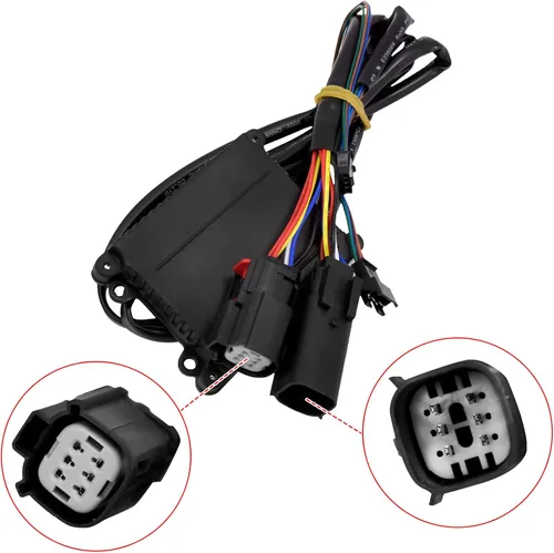 Vista 5 de Luces traseras de alforja para motocicleta, freno de marcha, lámpara LED de señal de giro apta para Harley Touring Street Glide Road Glide Road King