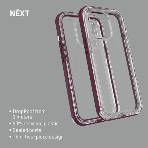 Vista 5 de LifeProof NEXT SERIES - Funda para iPhone 13 Pro (solamente), color morado esencial