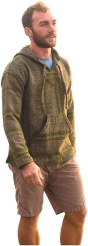 Vista 4 de Authentic Baja Hoodie - Drug Rug - Poncho mexicano - Verde