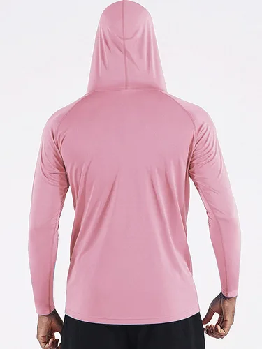 Vista 4 de CADMUS Mens Workout Long Sleeve Fishing Shirts UPF 50 Sun Protection Dry Fit Hoodies