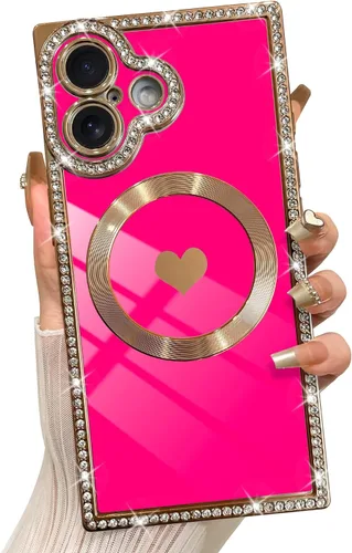 Vista 74 de SAKUULO - Funda magnética rectangular de lujo para iPhone 12 Pro Max, color negro