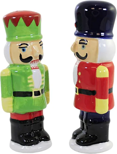 Vista 4 de Transpac Nutcracker Soldiers - Juego de salero y pimentero