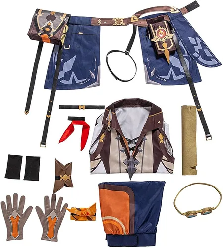 Vista 8 de Juego Genshin Impact Cosplay traje Bennett trajes uniforme