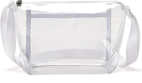Vista 5 de Bolso transparente con bolsillo interior y correa ajustable para estadios, conciertos y eventos deportivos