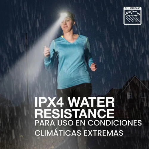 Vista 4 de Linterna de cabeza Energizer PRO-400 recargable, linterna recargable resistente al agua IPX4, lámpara de cabeza ultra brillante con múltiples modos
