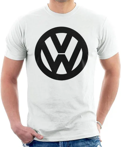 Vista 9 de Volkswagen Camiseta clásica negra con logotipo de VW para hombre