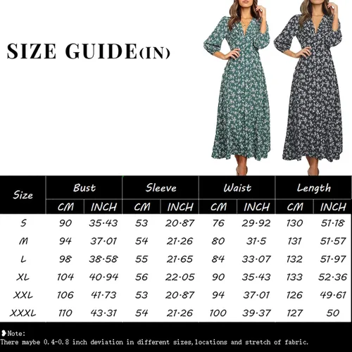 Vista 7 de Vestidos hawaianos para mujer, vestido de playa bohemio floral elegante de verano 2023, con cuello en V cruzado, vestido largo fruncido y fluido