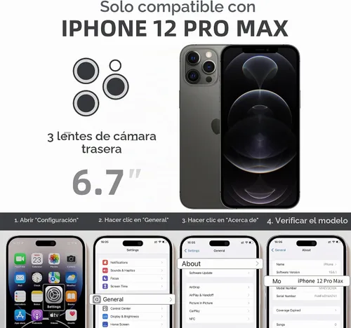 Vista 9 de BERFY Funda para iPhone 12 Pro Max, compatible con MagSafe, protector de pantalla de privacidad integrado y protección de cámara, antiespía