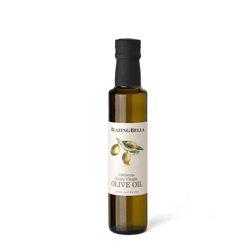 Vista 3 de Blazing Bella Aceite de oliva virgen extra orgánico prensado en frío de California, suave y equilibrado AOVE prémium para cocinar, ensaladas, rociar
