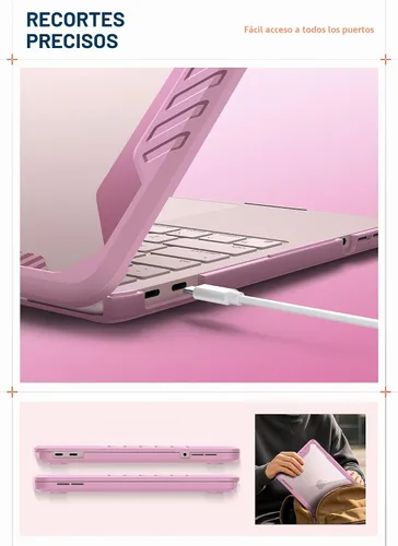 Vista 5 de SUPCASE Funda para MacBook Neo de 13 pulgadas 2026, modelo A3404 A18 Pro Rubor