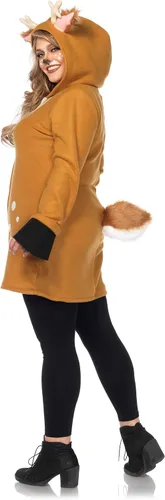 Vista 3 de Leg Avenue Women's Hooded Cozy Fawn Halloween Costume