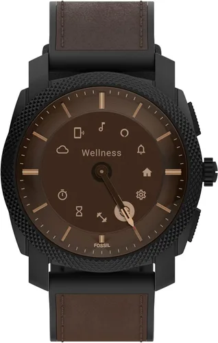 Vista 10 de Fossil Machine Gen 6 Reloj inteligente híbrido con Alexa integrado frecuencia cardíaca seguimiento de actividad oxígeno en sangre y notificaciones