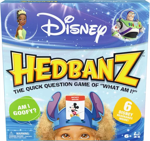 Vista 14 de Spin Master Games, Hedbanz Edición 2023 con nuevas cartas, juego de mesa de adivinanzas de imágenes, para familia y niños, 2-6 jugadores