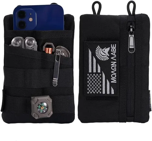 Vista 12 de Bolsa de herramientas VIPERADE VE3, organizador de bolsillo, bolsa de cinturón de nailon con 4 bolsillos de almacenamiento de herramientas, bolsa