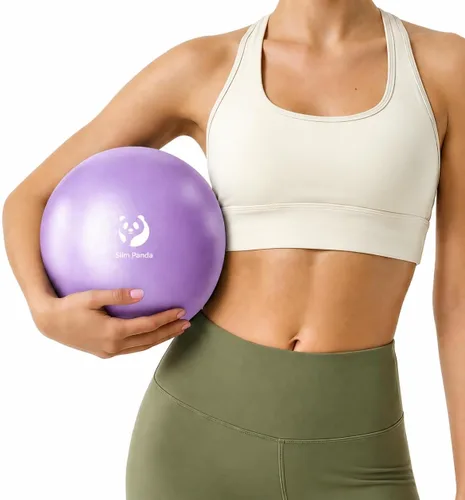Vista 26 de Slim Panda Pilates Ball, 9 Inch Small Exercise Ball, Anti Burst Mini Yoga Ball for Stability, Workout, Barre, Core Strength, Physical Therapy