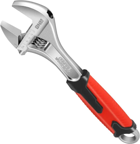 Vista 8 de DNA Motoring TOOLS-00048 - Llave inglesa ajustable, 1 par, 6 y 10 pulgadas, herramienta de reparación automotriz de acero vanadio con mordazas