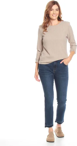 Vista 3 de WADOS( Suéter de punto para mujer, suave y cómodo, atemporal, de aspecto clásico, manga larga, para mujer