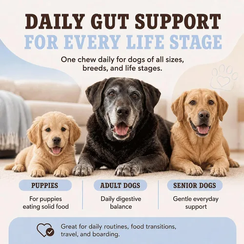 Vista 8 de Natural Dog Company - Masticables probióticos para perros, 45 unidades, suministro para 6 semanas