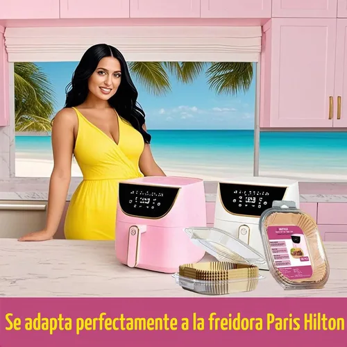 Vista 2 de Forros para freidora de aire para freidora de aire Hilton Pink Paris