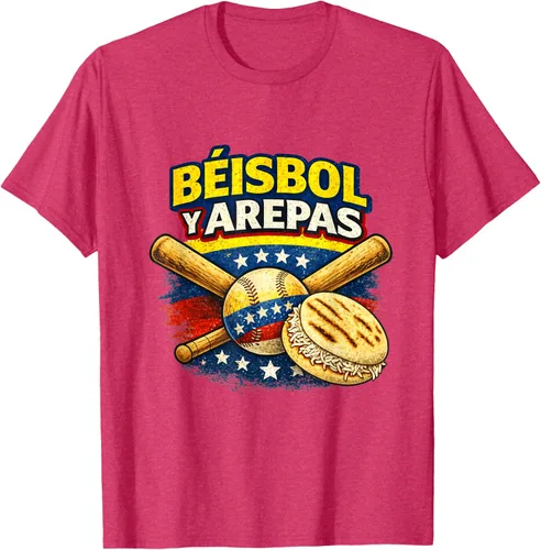 Vista 25 de Camiseta Beisbol y Arepas Venezuelas Baseball Pride Team 2026