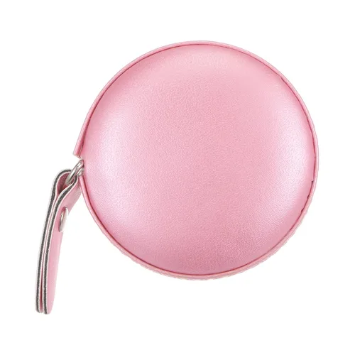 Vista 14 de HARFINGTON Cinta métrica retráctil redonda de 59.1 in/60 pulgadas, funda de cuero suave, tamaño de bolsillo para cuerpo, tela, medidas de costura