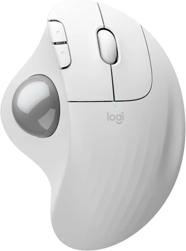 Vista 12 de Logitech Ergo M575S Ratón inalámbrico de Trackball, mouse ergonómico inalámbrico con Bluetooth y dongle cifrado, cómodo control de pulgar