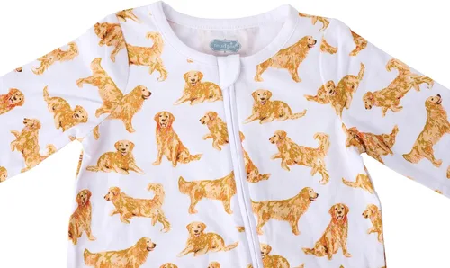 Vista 2 de Mud Pie Cama unisex para bebé de raza de perro