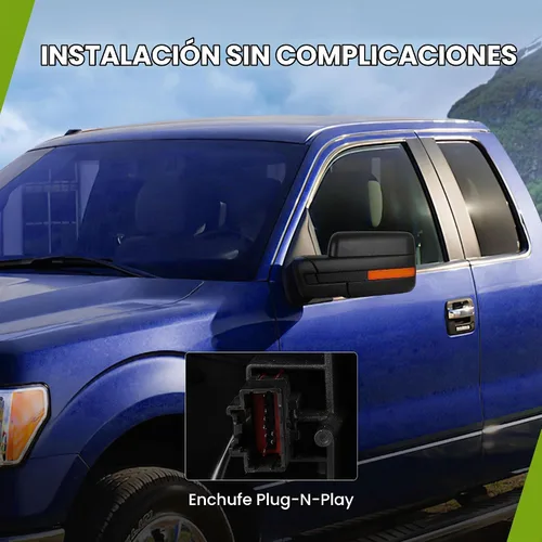 Vista 6 de AUTOSAVER88 Espejo de remolque compatible con Ford F150 2004-2014 lado