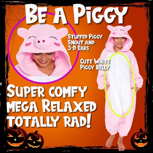 Vista 3 de Adult Onesie Halloween Costume - Animal and Sea Creature - Plush One Piece Cosplay Suit for Adults, Women and Men FUNZIEZ!