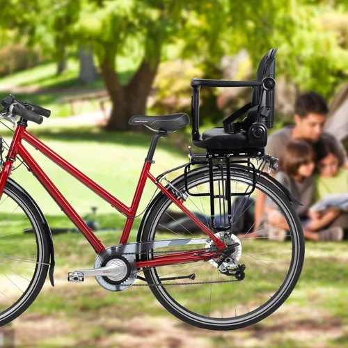 Vista 9 de Asiento trasero de bicicleta para niños, asiento trasero de bicicleta para niños, asiento de bicicleta para adultos para bebés de 6 meses a 6 años