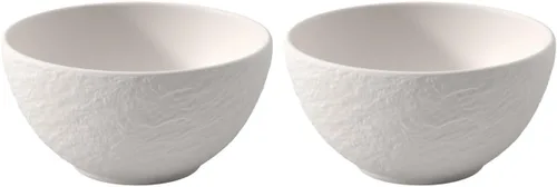 Vista 10 de Villeroy & Boch Manufacture Rock Rice Bowl, 14.5 oz, porcelana premium, fabricado en Alemania, negro mate