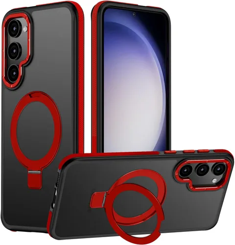 Vista 35 de Funda para Samsung Galaxy S24 Plus, soporte de anillo magnético ajustable [compatible con Magsafe], [protección a prueba de golpes de grado militar]