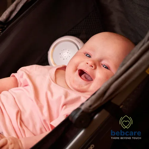 Vista 8 de Bebcare Hear Audio - Monitor de bebé con tecnología ultra baja de seguridad contra la radiación, sensor de respiración, luz nocturna y silenciador