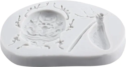 Vista 4 de Lingzhi Moldes de silicona de libélula para fondant, moldes de silicona para escarabajos para decoración de pasteles, decoración de cupcakes Estilo a